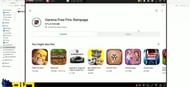 Search for Free Fire on the Google Play Store and install it (Image via RKV Gaming/YouTube)